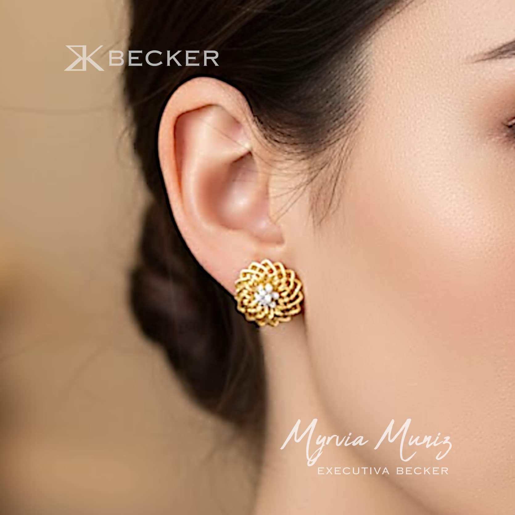 BRINCO FLOR ZIRCONIA